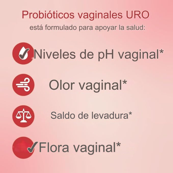 URO - Probióticos vaginales para mujeres