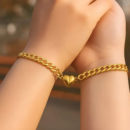 Pulseras Imantadas de Pareja — El Corazón que se Une Solo