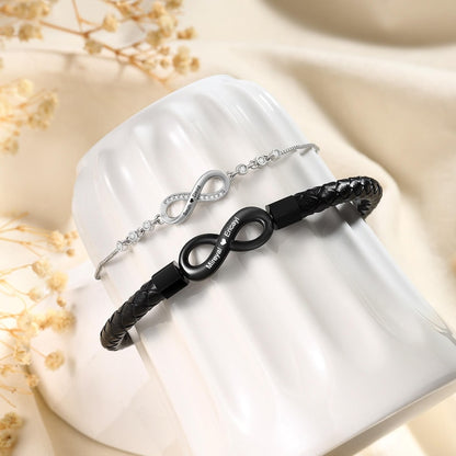 Pulsera infinita para pareja