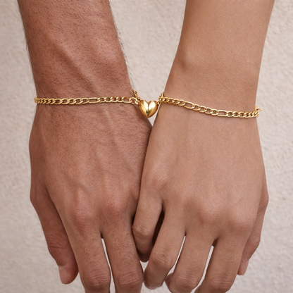 Pulseras Imantadas de Pareja — El Corazón que se Une Solo