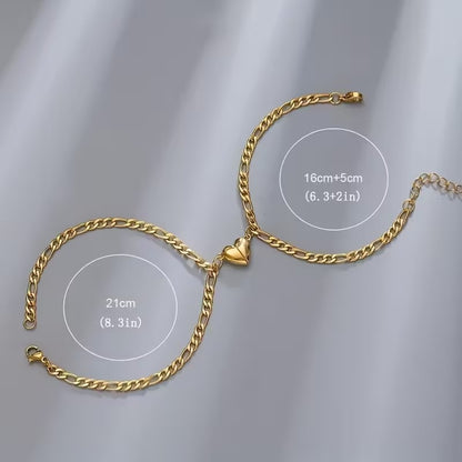 Pulseras Imantadas de Pareja — El Corazón que se Une Solo